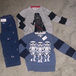 Baby Gap Star Wars sweaters pants NWT 3 3T